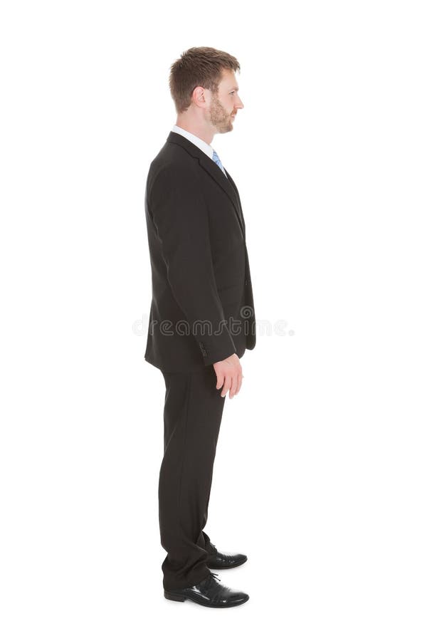 Businessman Standing Isolated Over White Background stock images Businessman Standing Isolated Over White Background stock images