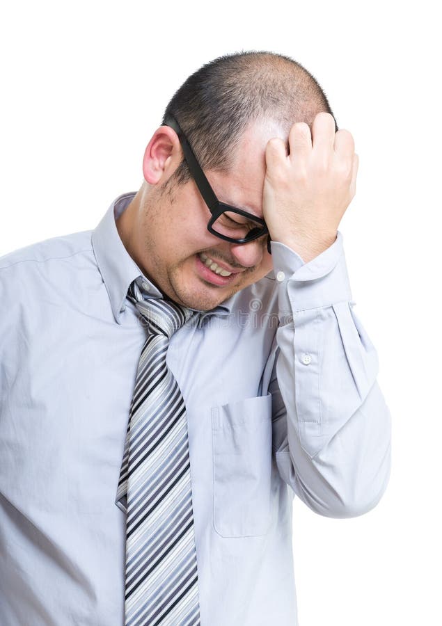 Businessman stress royalty free stock images