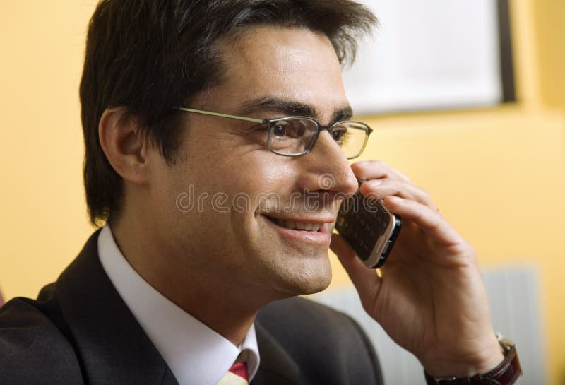 Businessman talking royalty free stock images