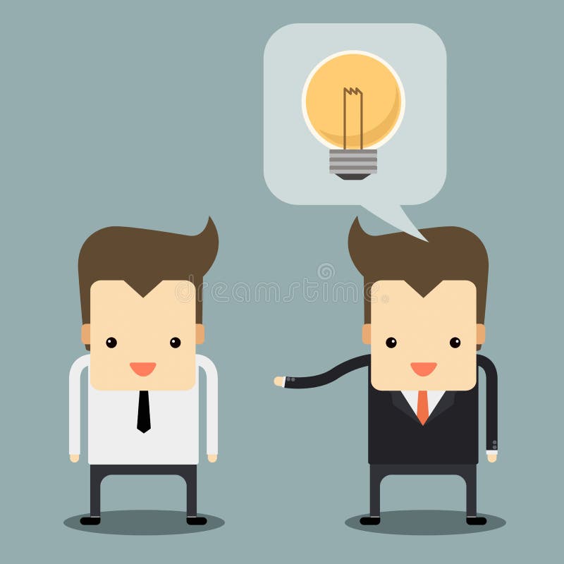 Businessman talking vector illustration