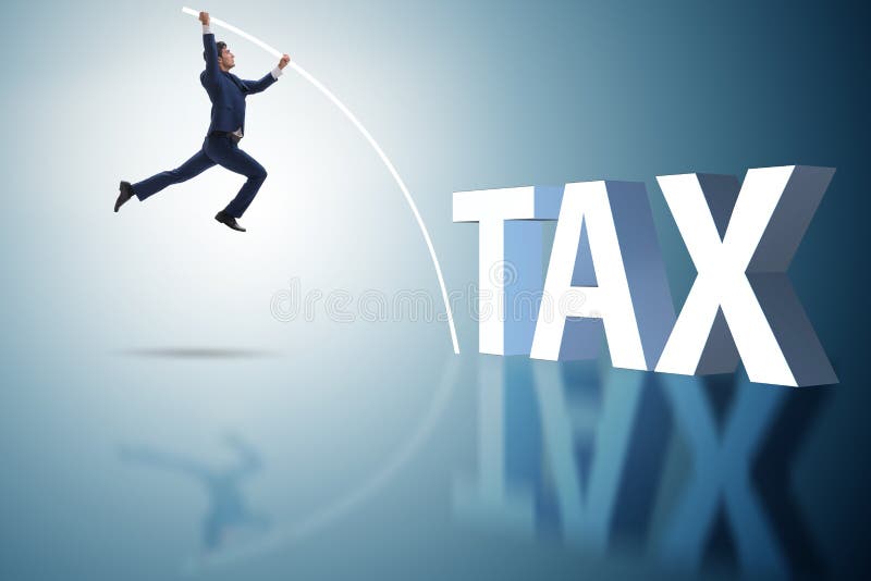 The Businessman in Tax Evasion Avoidance Concept Stock Image Image of