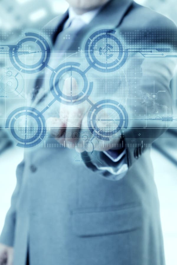 Businessman technology stock image