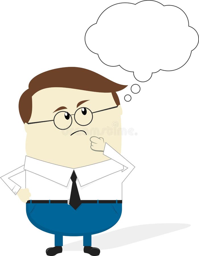 Businessman Thinking Cartoon Stock Vector - Image: 37095690