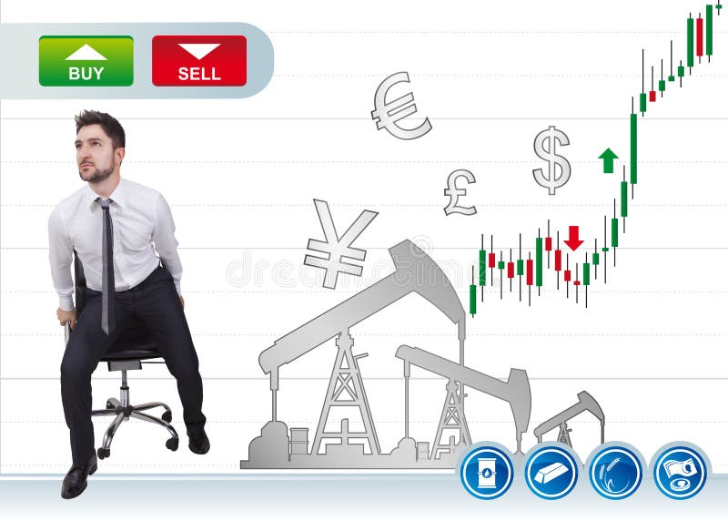 Businessman in trading royalty free stock images Businessman in trading royalty free stock images