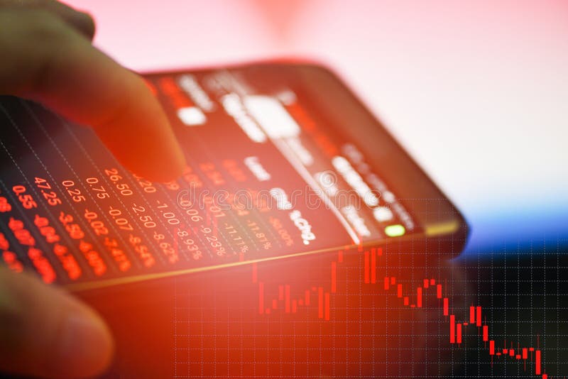 Businessman use smartphone trading online forex or Stock exchange market stock images Businessman use smartphone trading online forex or Stock exchange market stock images