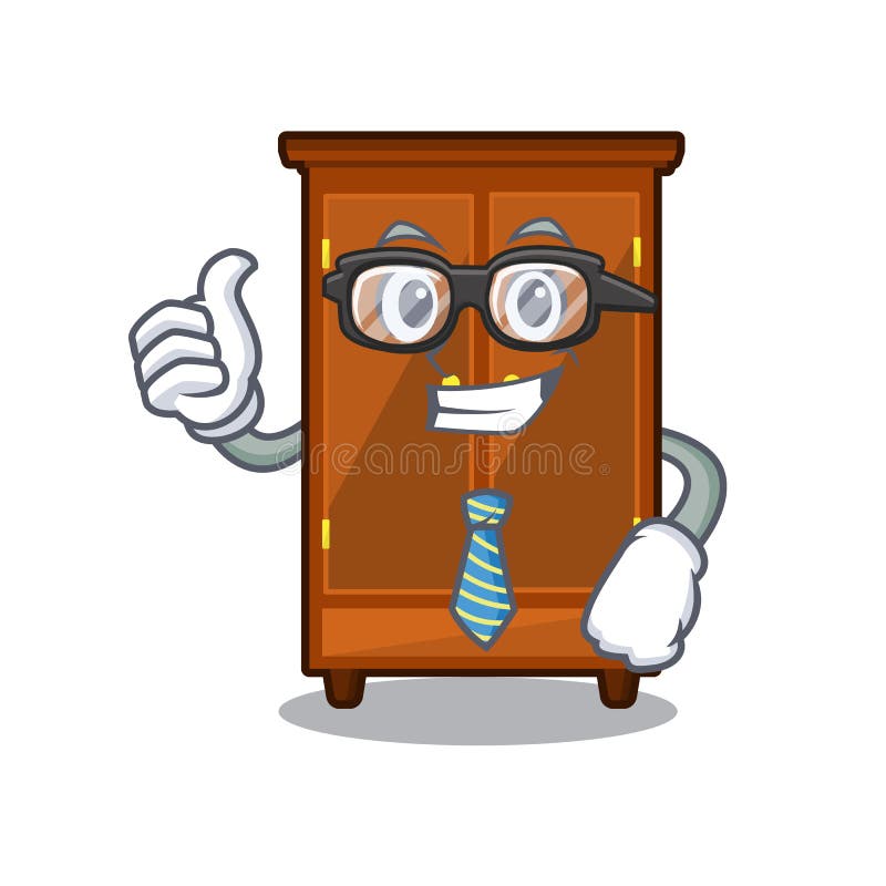Businessman wardrobe in the a character shape stock illustration
