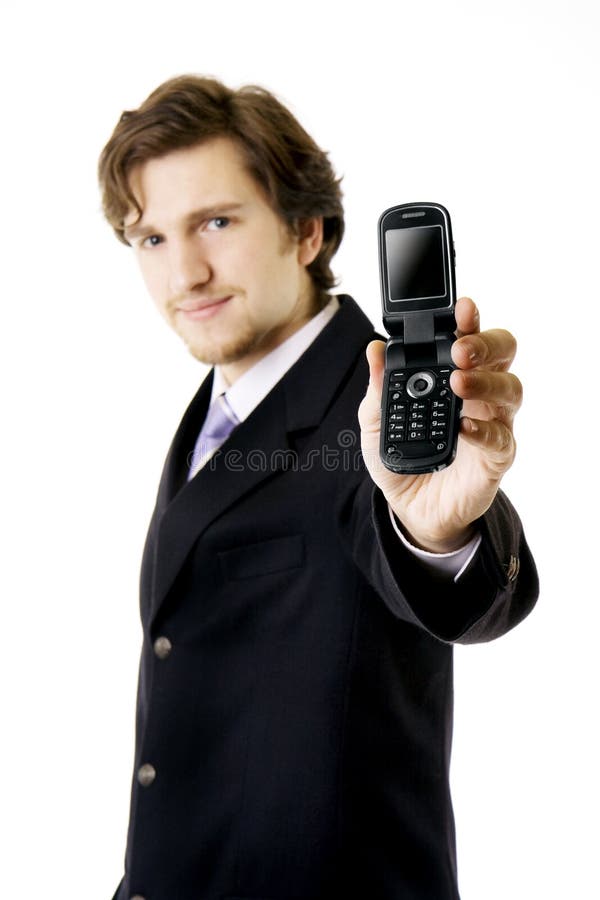 Businessman, which shows the phone