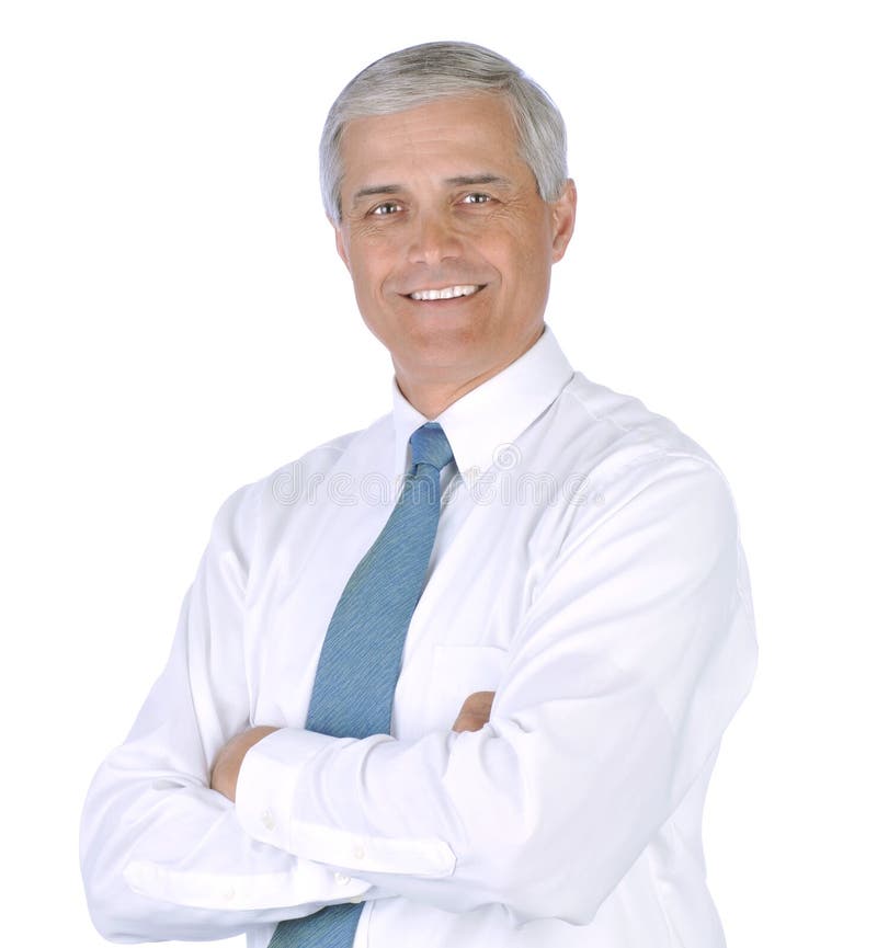 Businessman in White Shirt and Tie