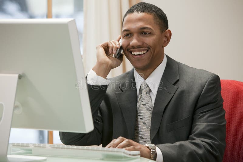 Businessman working royalty free stock image Businessman working royalty free stock image