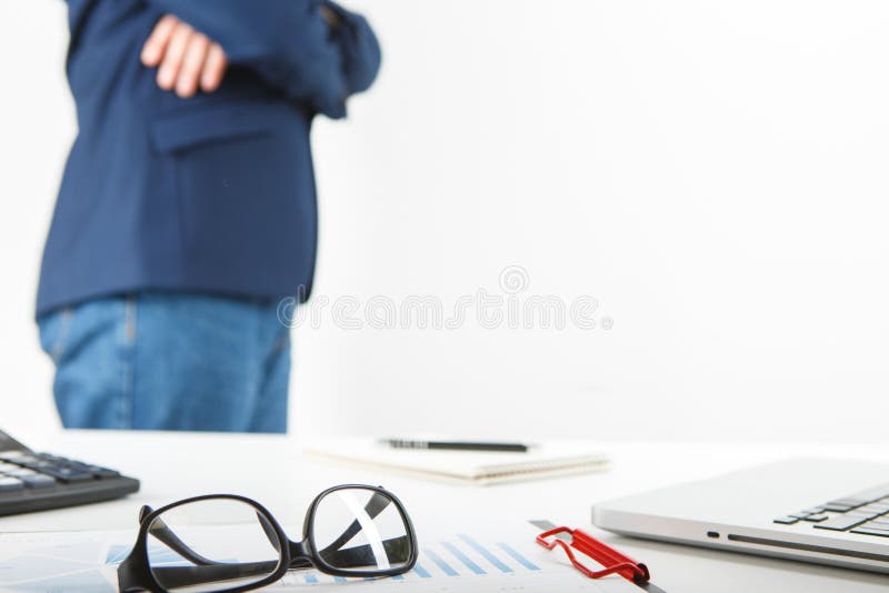 businessman working alone in the office