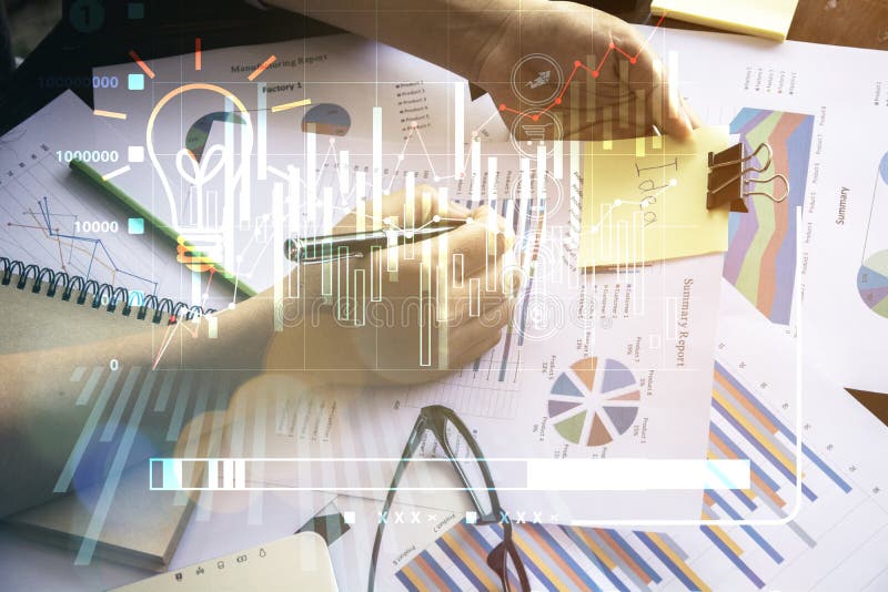 Businessman working stock images