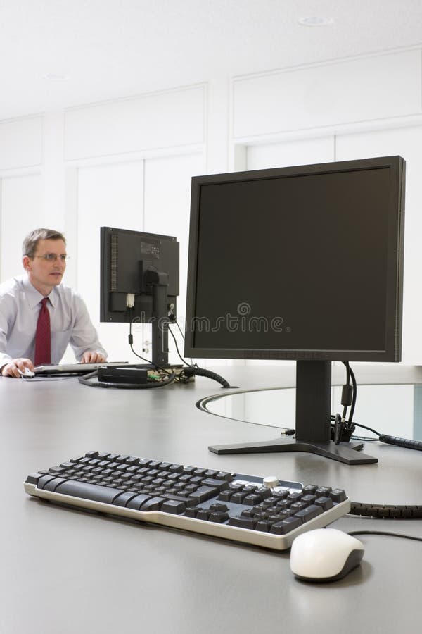 Computer training center stock image. Image of workstation - 6664293