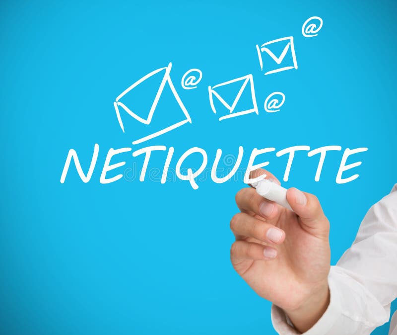 Businessman writing netiquette royalty free stock photo Businessman writing netiquette royalty free stock photo