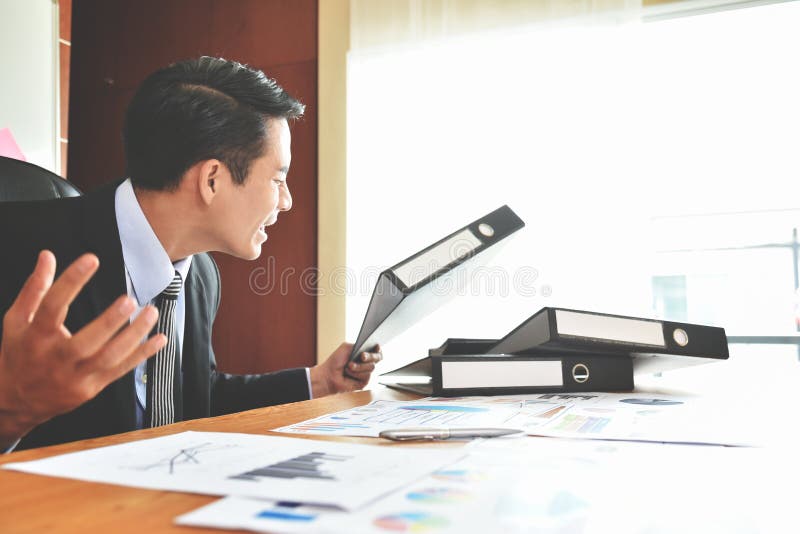 Businessman is yelling. royalty free stock photography Businessman is yelling. royalty free stock photography