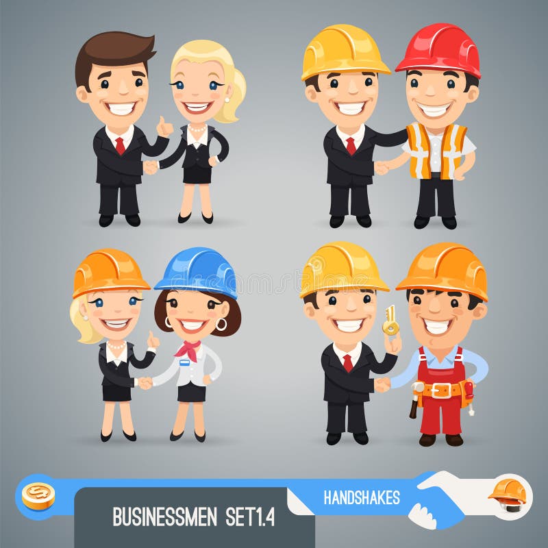 Businessmen Cartoon Characters Set1.4