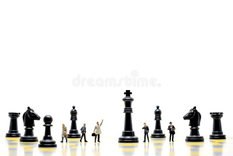 Chess Set, Business Strategy and Game Concept. Stock Image - Image of ...