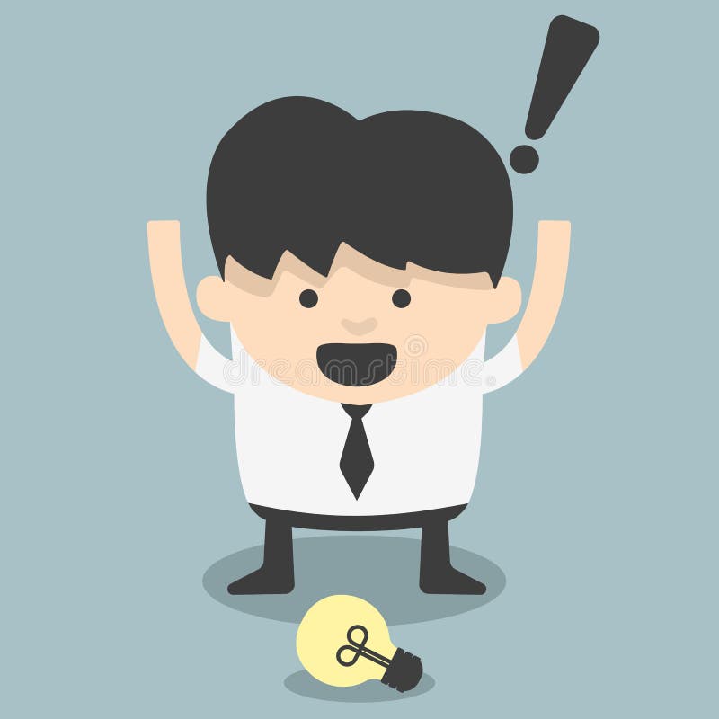 Businessmen see Ideas royalty free illustration