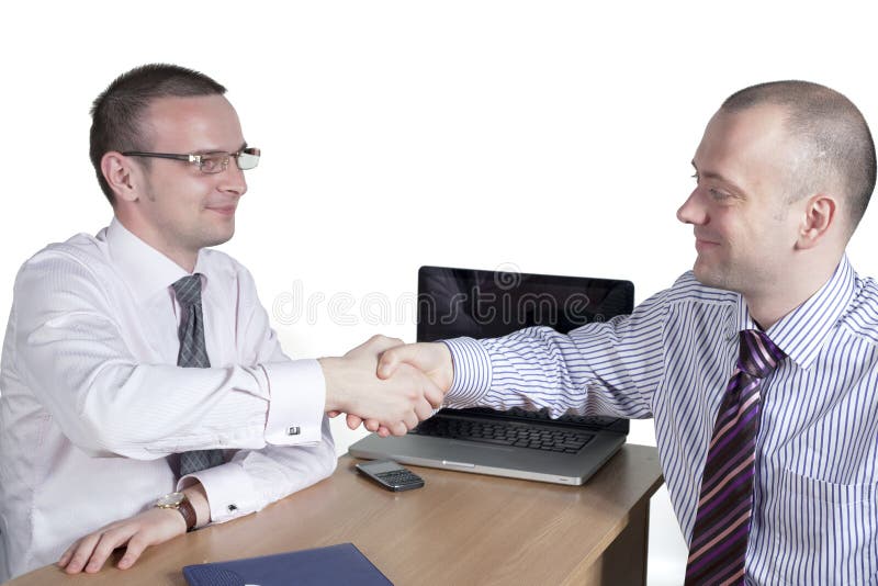 Businessmen shaking hands