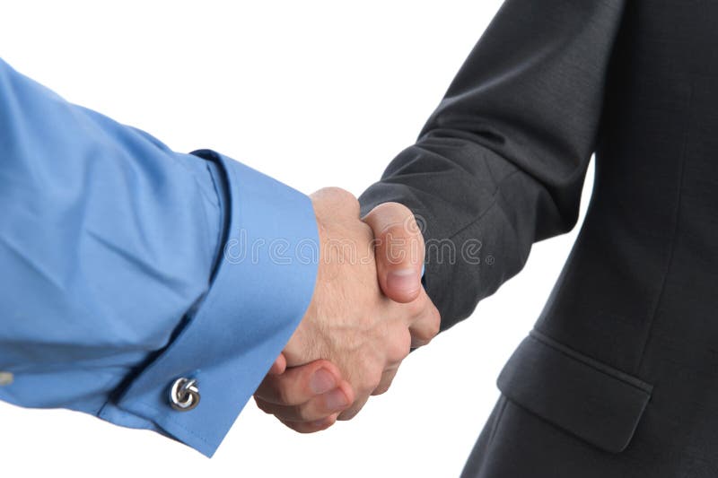 Businessmen shaking hands royalty free stock image