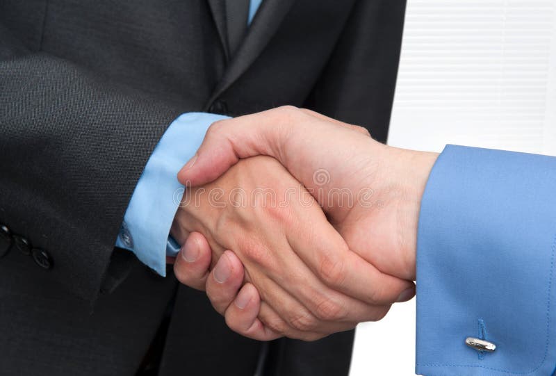 Businessmen shaking hands