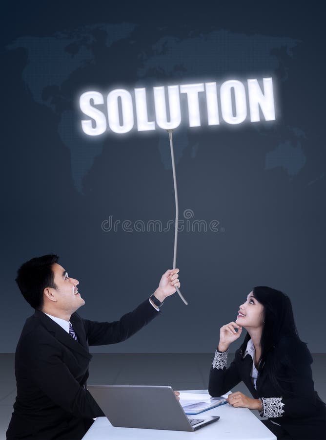 Businesspeople meeting to get solution royalty free stock photography Businesspeople meeting to get solution royalty free stock photography