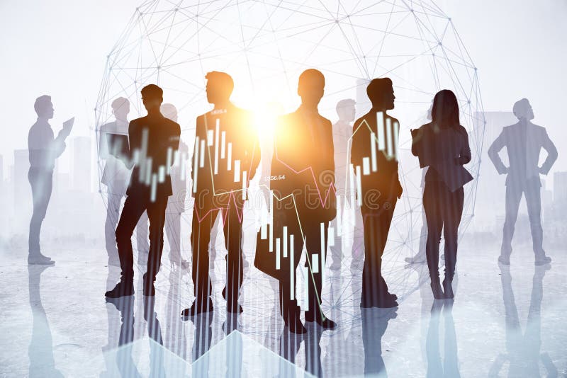 Trade, meeting and stock concept stock illustration Trade, meeting and stock concept stock illustration