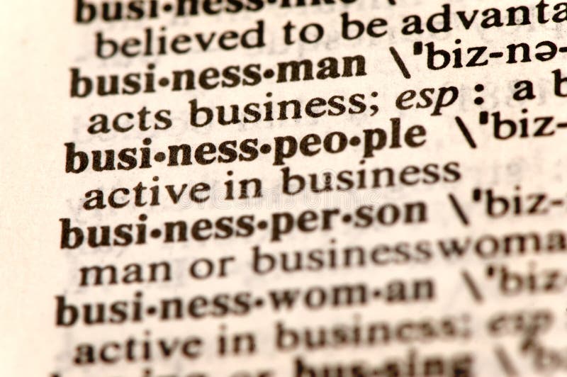 Businesspeople words