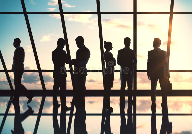Businesspeoplekonturer arkivbilder Businesspeoplekonturer arkivbilder