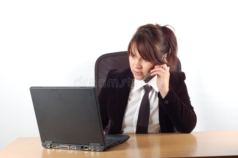 Businesswoman at desk 6