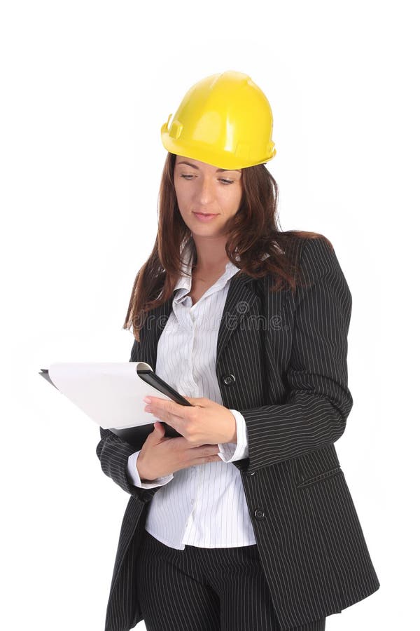 Businesswoman with documents