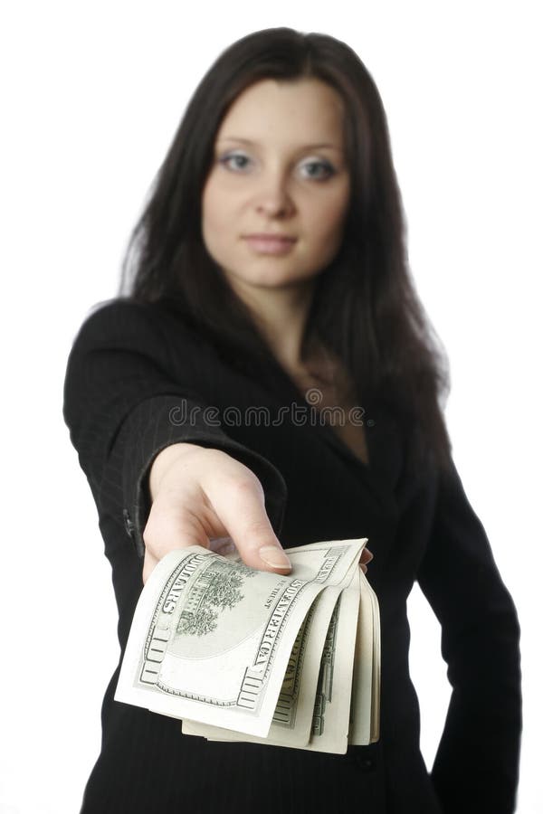 Businesswoman with money 2