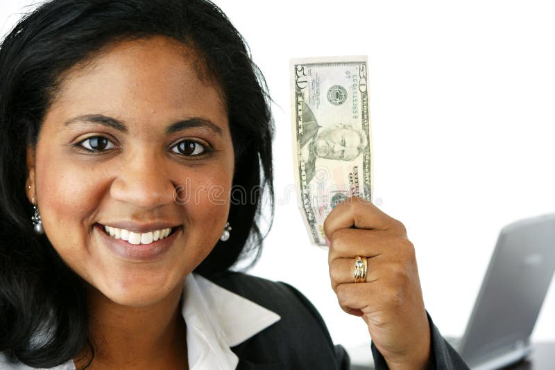 Businesswoman With Money