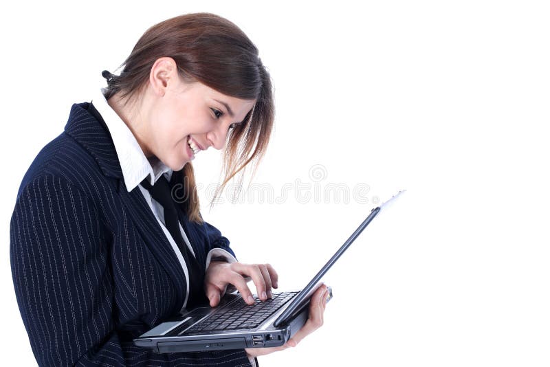 Businesswoman with PC