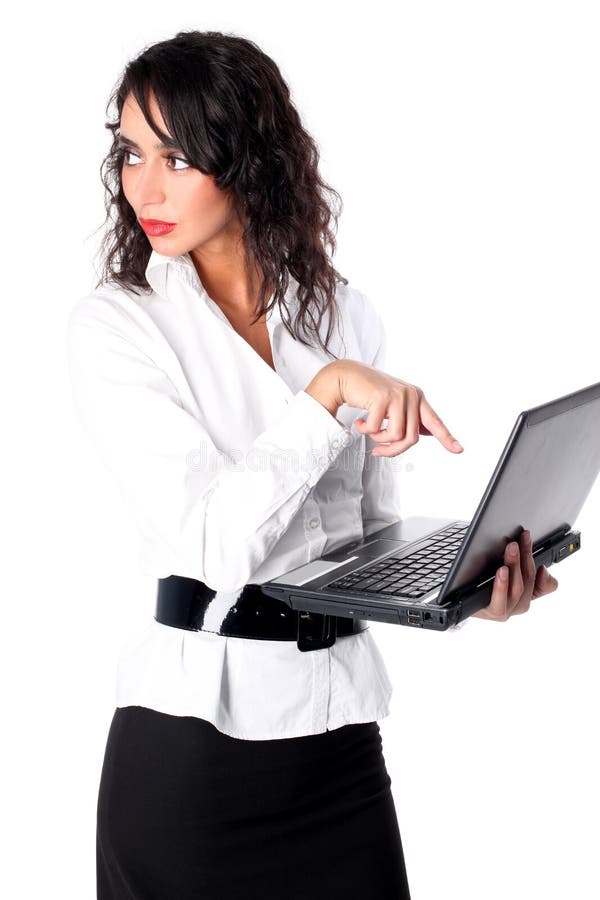 Businesswoman with PC