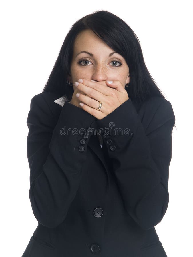 Businesswoman - speak no evil