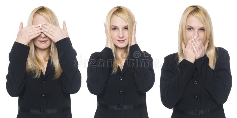 Businesswoman - speak no evil