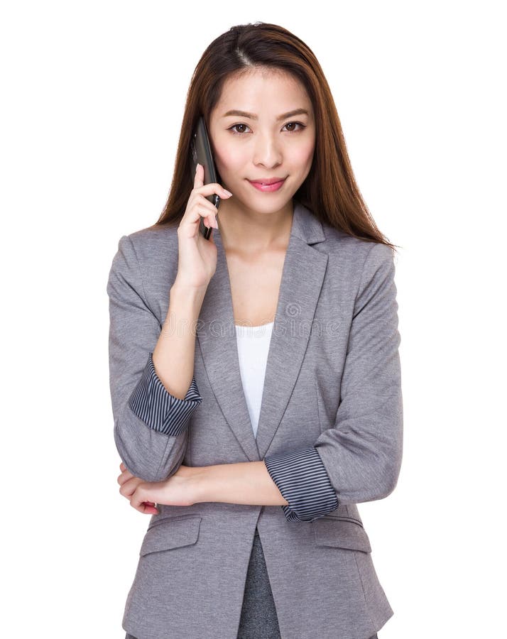 Businesswoman talk to cellphone