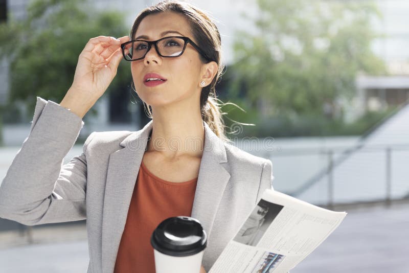 Businesswoman Vision Strategy the Way Forward Concept stock photos Businesswoman Vision Strategy the Way Forward Concept stock photos