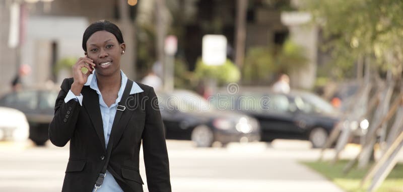 Businesswoman walking