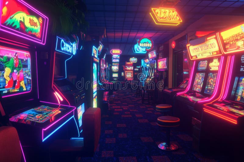 Retro Games T-Shirt Neon Glow Classic Gaming Retro Games T-Shirt Neon Glow Classic Gaming