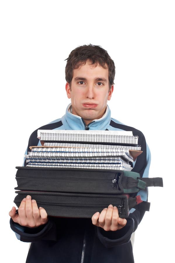 Busy handsome teenager stock photography Busy handsome teenager stock photography