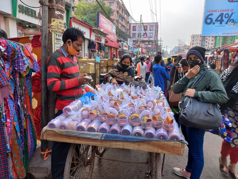 Busy local market in Patna editorial image. Image of market - 241950330