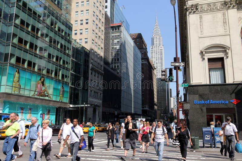 Busy New York Street royalty free stock photography