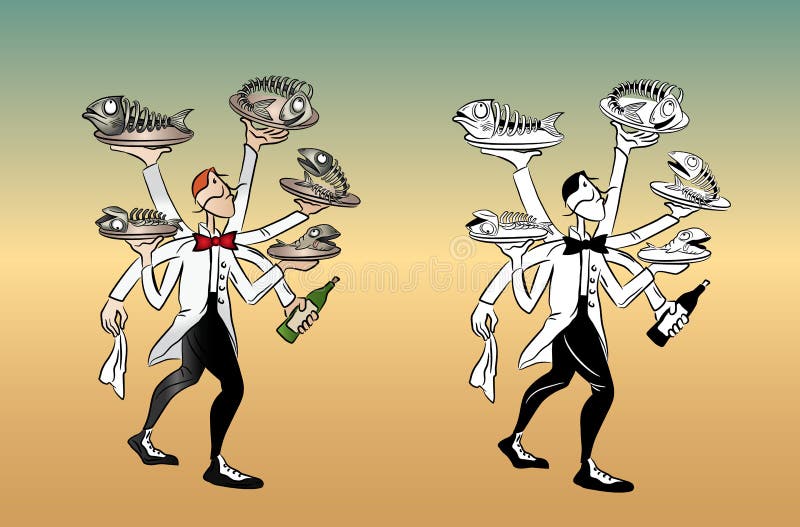 Fish Waiter Stock Illustrations – 705 Fish Waiter Stock