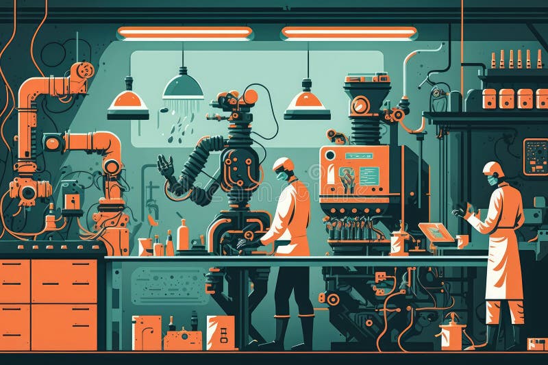 Laboratory Scientists Robots Stock Photos Free & RoyaltyFree Stock