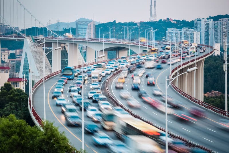 Busy Traffic Stream Closeup Stock Photo Image of graceful, flow 44479868