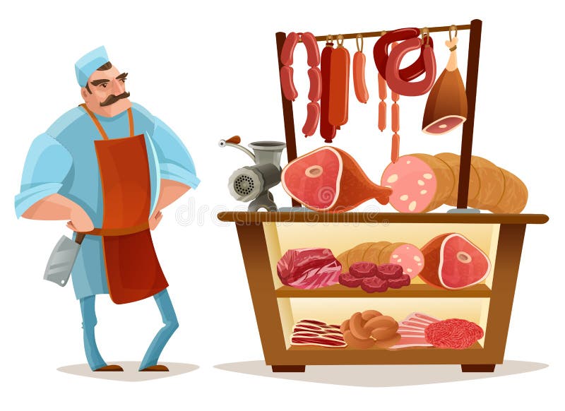 meat butcher clipart