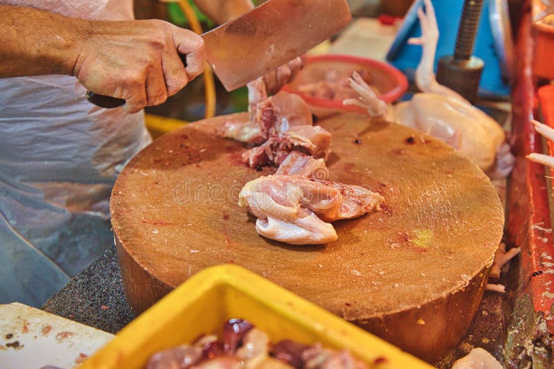 Butcher of Chow Kit Market of Kuala Lumpur