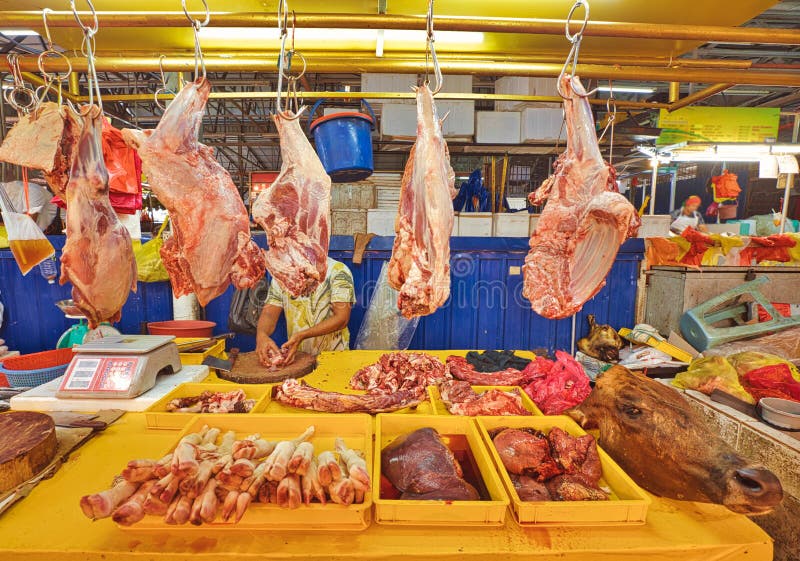 Butcher of Chow Kit Market of Kuala Lumpur