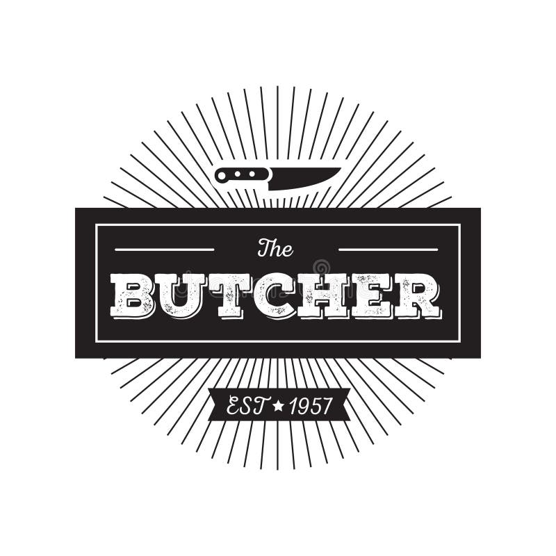 Butcher label with pig stock vector. Illustration of grunge - 22744011